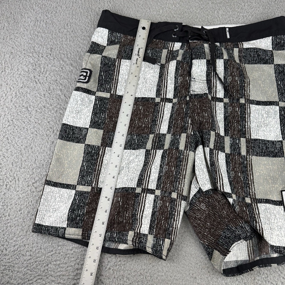 Billabong Men's Board Shorts Size 36 Checkered Logo Y2k - Picture 7 of 11
